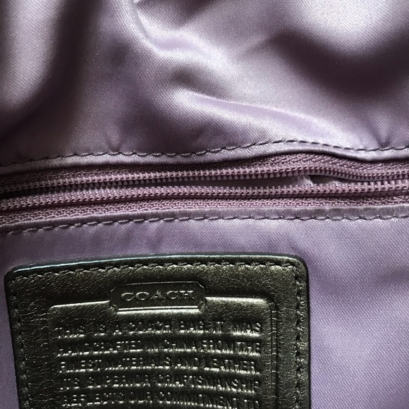 Coach suede snake skin purse - Picture 3 of 7